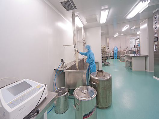 上海松江车墩食品厂十万级净化车间无尘室装修施工案例